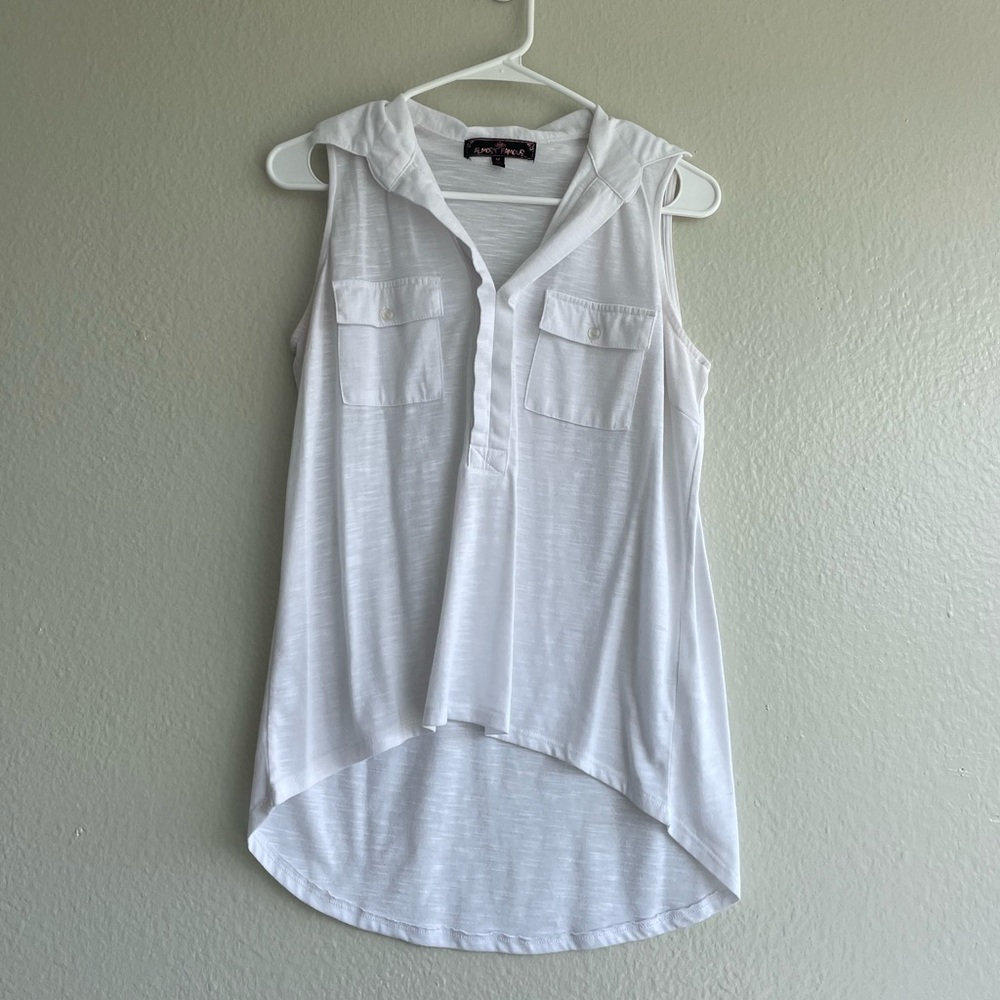 Almost Famous | Women’s White Sleeveless Top | Size M